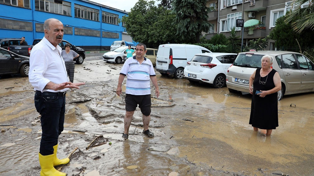 Mudanya Belediyesi, şiddetli yağış