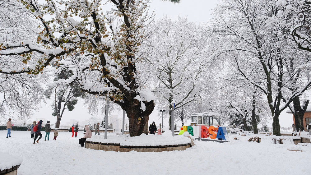 Bursa, kış mevsiminde büyüleyici