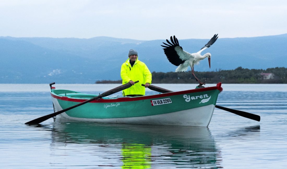 Karacabey ilçesi Eskikaraağaç Mahallesi’nde balıkçı Adem Yılmaz ile kurduğu dostlukla